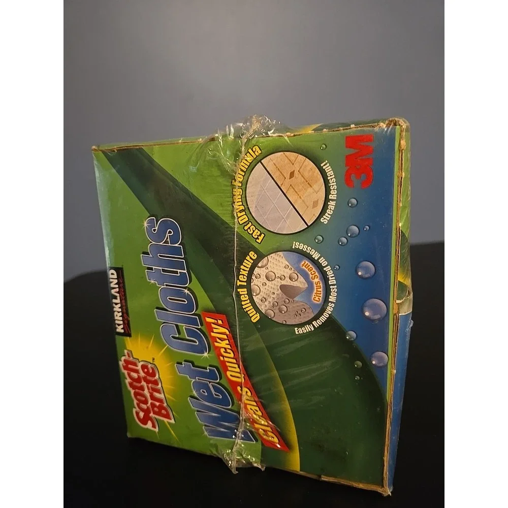 NEW Scotch Brite Wet Cloths Qty 48 in Box HTF RARE